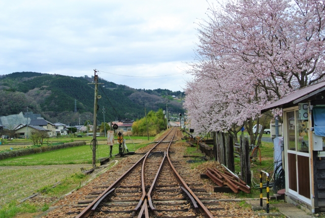 田舎の駅の画像